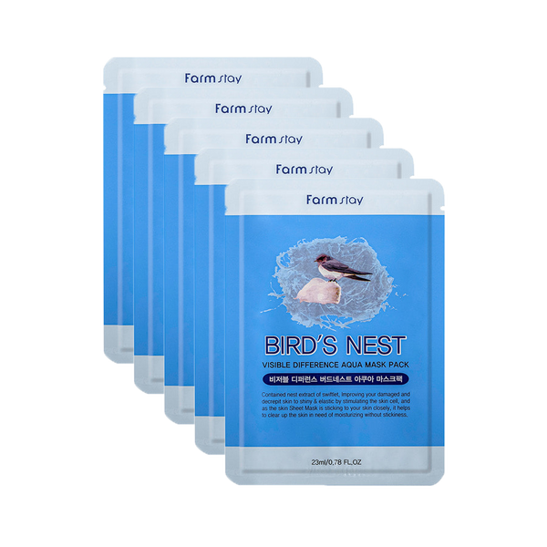 Daily care Mask sheets package : BIRD'S NEST (5pcs)